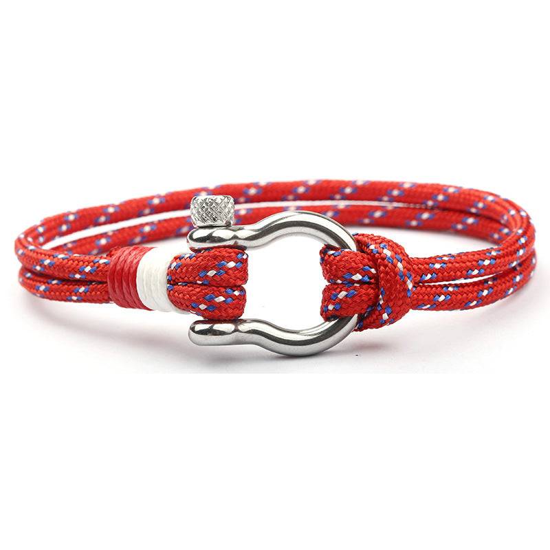 Steel Buckle Bow Type Boat Anchor Fashion Bracelets