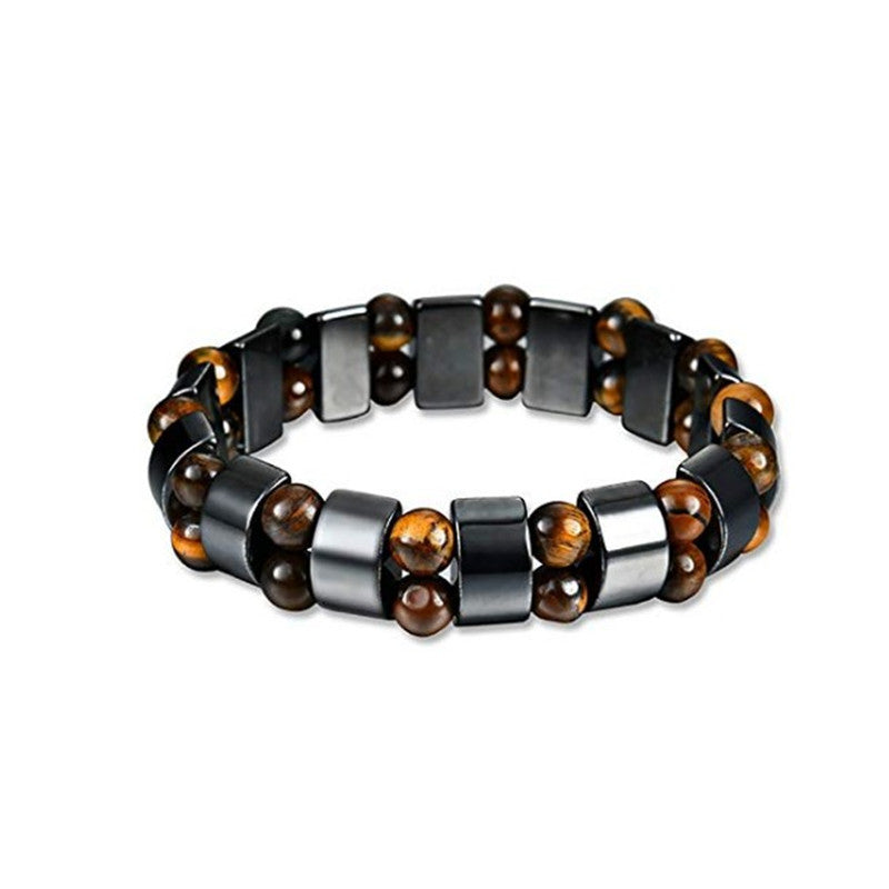 Unique Vintage Tigereye Magnet Gem Hand-woven Bracelets