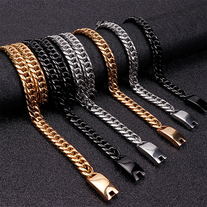 Men's Stainless Steel Trendy Denim Domineering Korean Necklaces