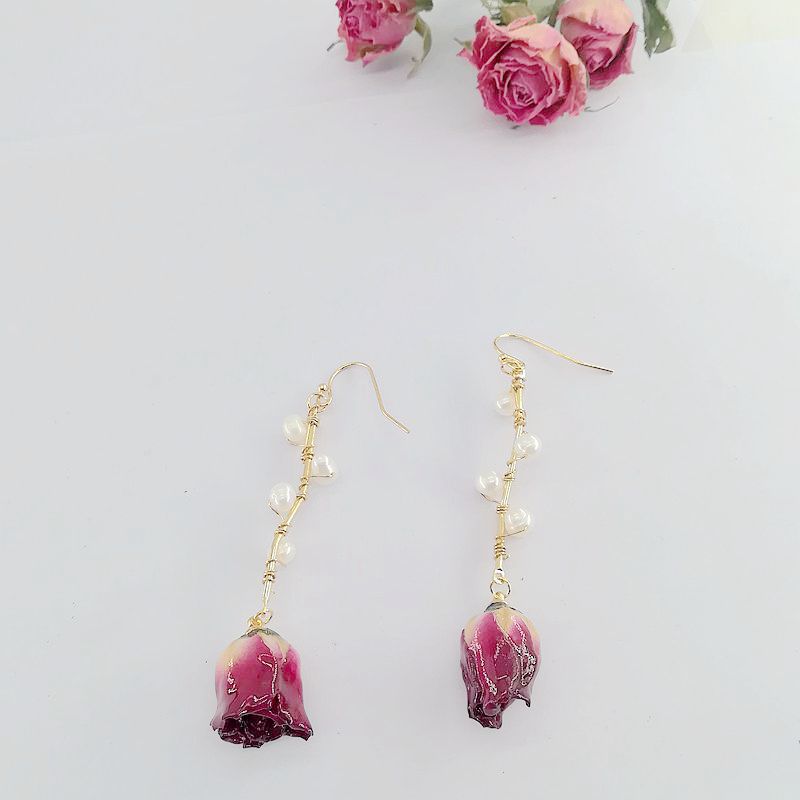 Fashion Temperament Preserved Fresh Flower Rose Dried Rings
