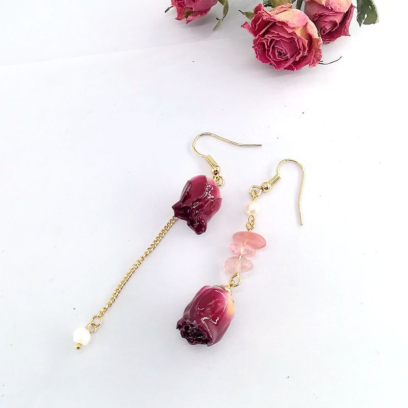 Fashion Temperament Preserved Fresh Flower Rose Dried Rings