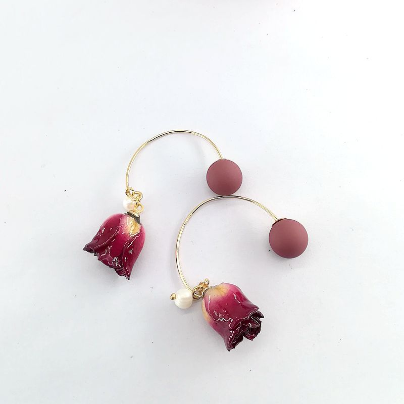 Fashion Temperament Preserved Fresh Flower Rose Dried Rings