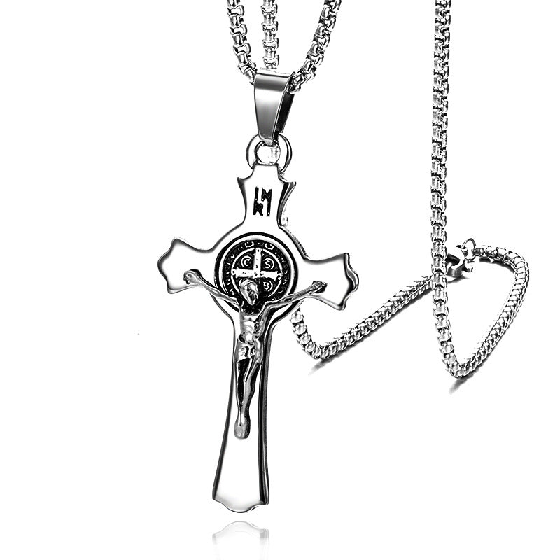 Men's Ornament Stainless Steel Cast Cross Titanium Pendants