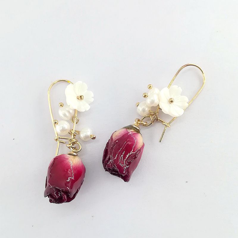 Fashion Temperament Preserved Fresh Flower Rose Dried Rings