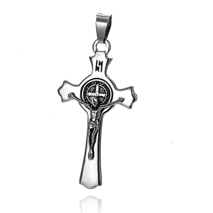 Men's Ornament Stainless Steel Cast Cross Titanium Pendants