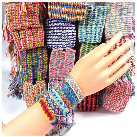 Ethnic Colorful Cotton Thread Friendship Hand Anklets
