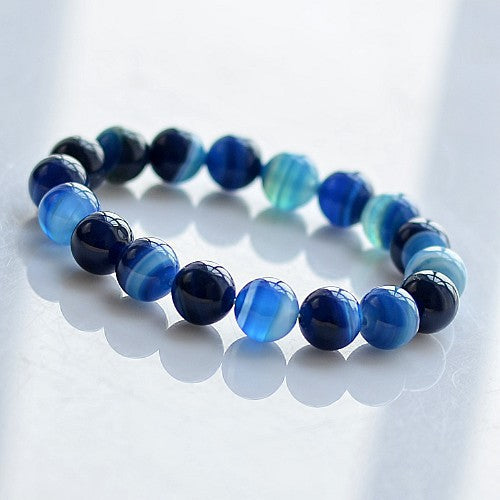 Gift Certificate Sea Blue Agate Gem Bracelets
