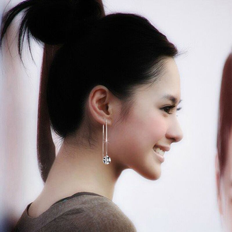 Sweet Zircon Loose Diamond Korean Fashion Natural Crystal Ear Line
