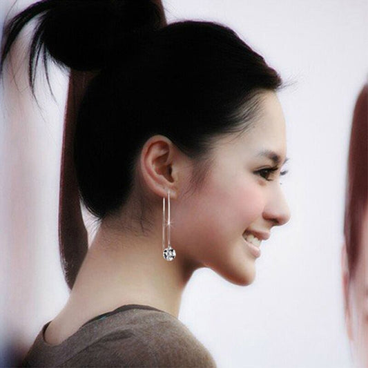 Sweet Zircon Loose Diamond Korean Fashion Natural Crystal Ear Line