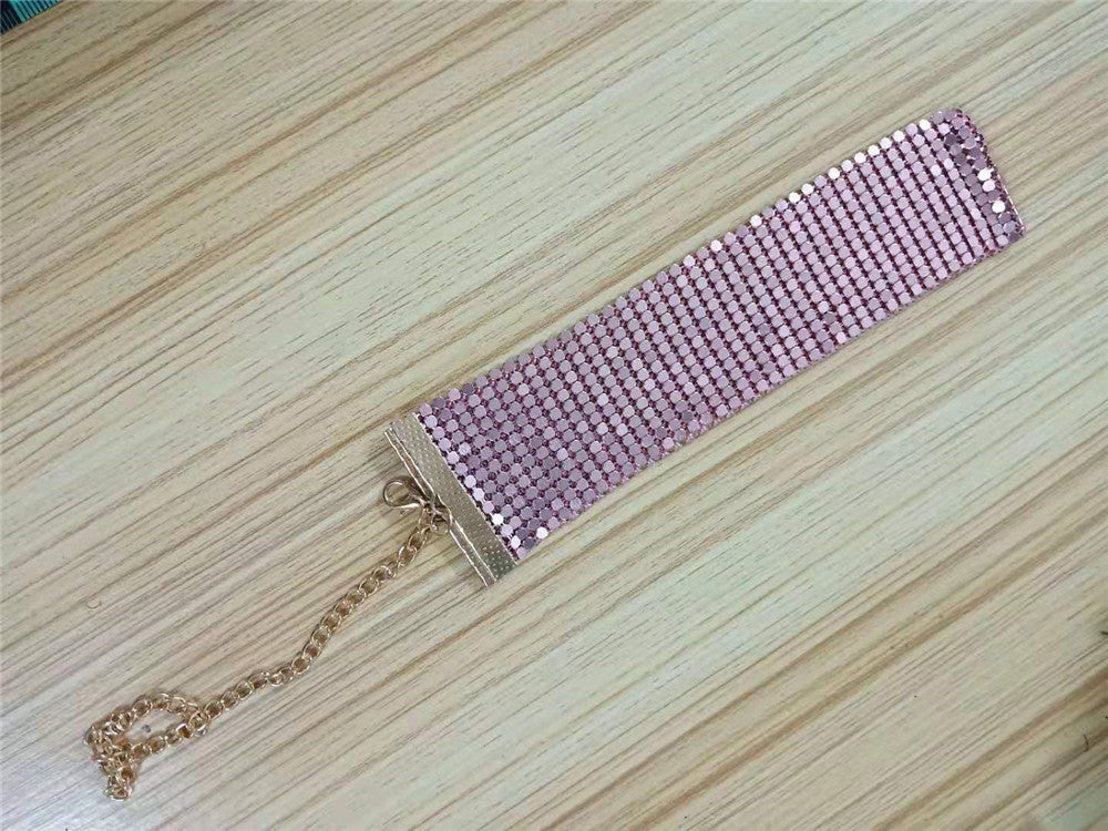 Summer Alloy Collar Metal Sequins Hot Necklace