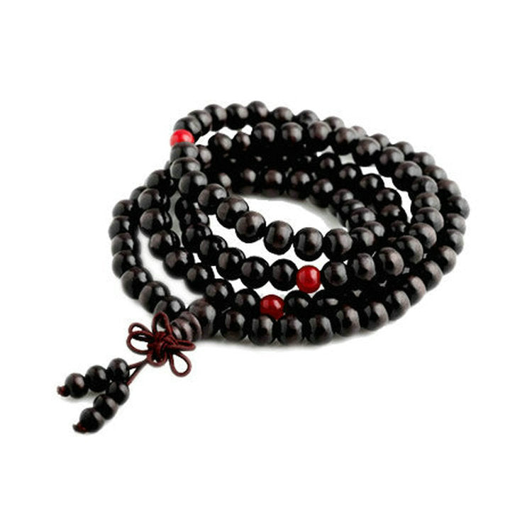 Small Leaf Rosewood Beads Long String Bracelets