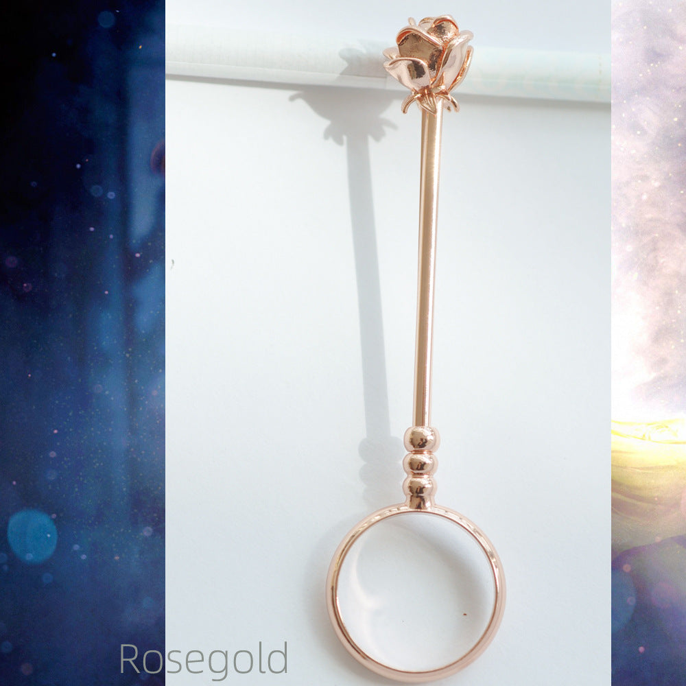 Women's & Men's Shank Flower Rose Gold Smoking Adjustable Fine Smoke Holder Ring