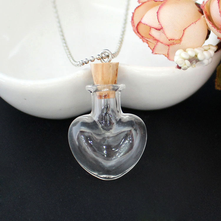 Small Glass Bottle Cute Mini Ing Necklaces