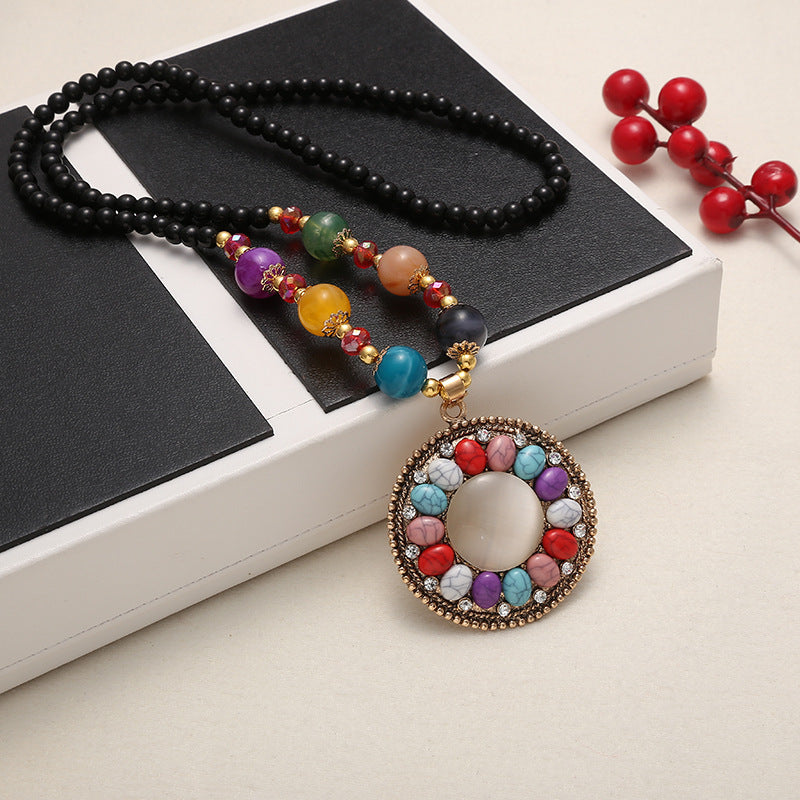 Casual Bohemian Ethnic Style Vintage Clothing Necklace