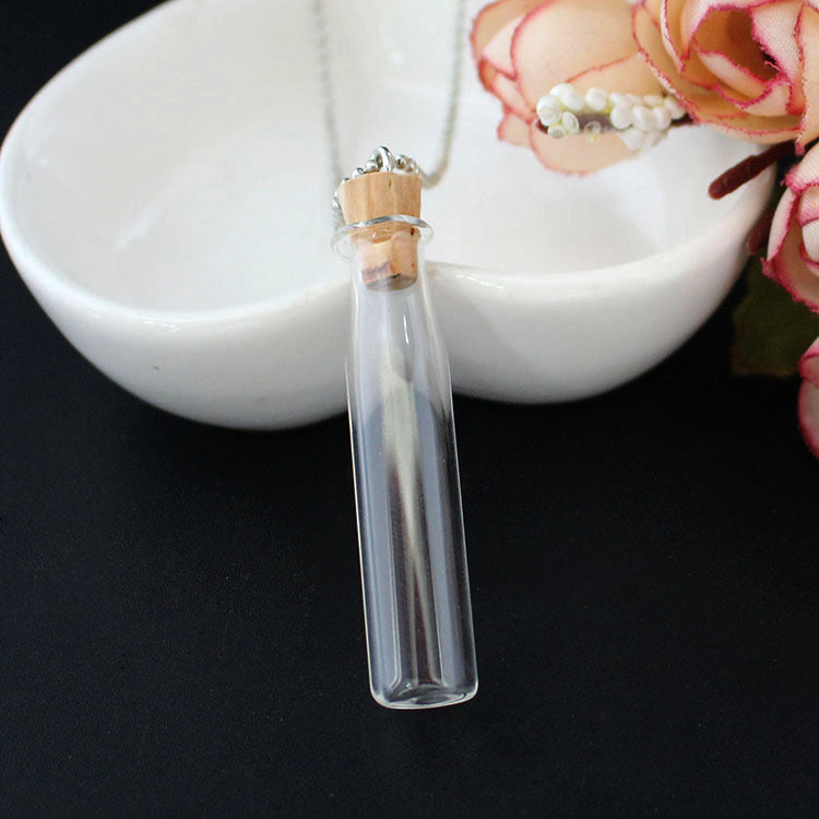 Small Glass Bottle Cute Mini Ing Necklaces