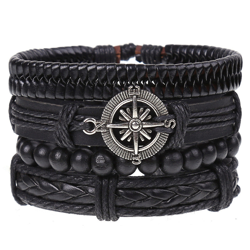 Combination Suit Leather Wrist String Popular Bracelets