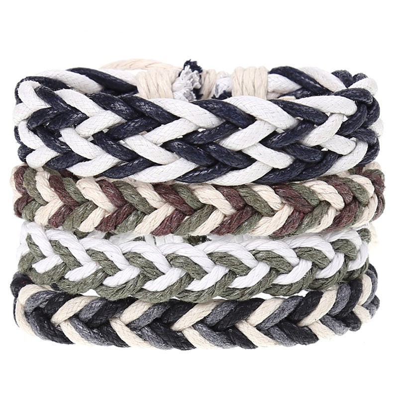 Combination Suit Leather Wrist String Popular Bracelets