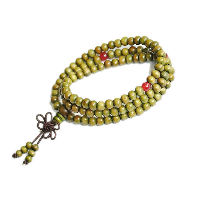 Small Leaf Rosewood Beads Long String Bracelets