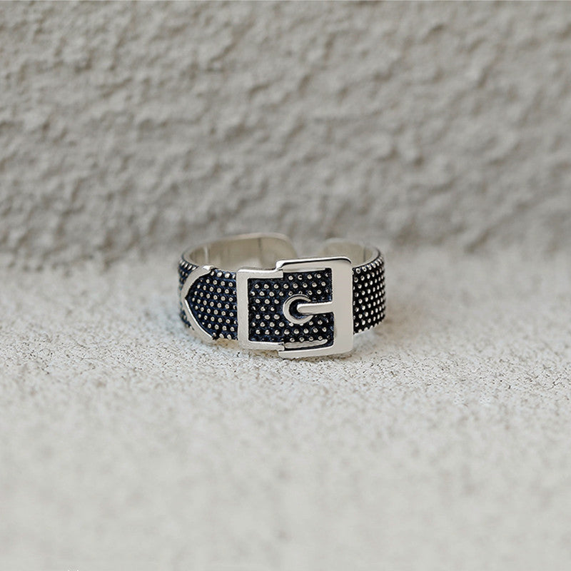 Women's & Men's Retro Chain Fashionmonger Personalized Creative Buckle Ring