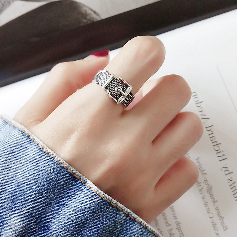 Women's & Men's Retro Chain Fashionmonger Personalized Creative Buckle Ring
