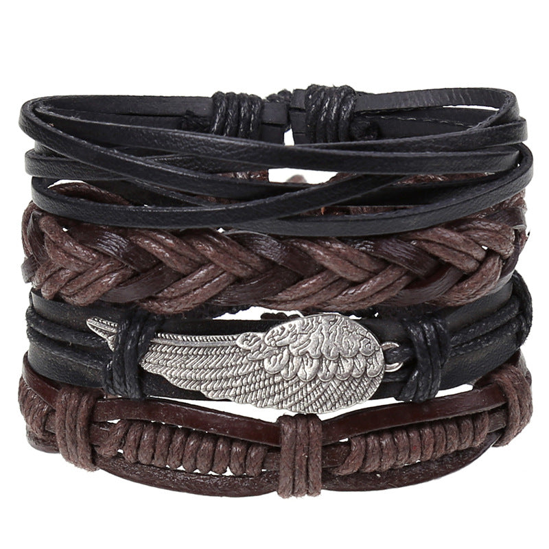 Combination Suit Leather Wrist String Popular Bracelets