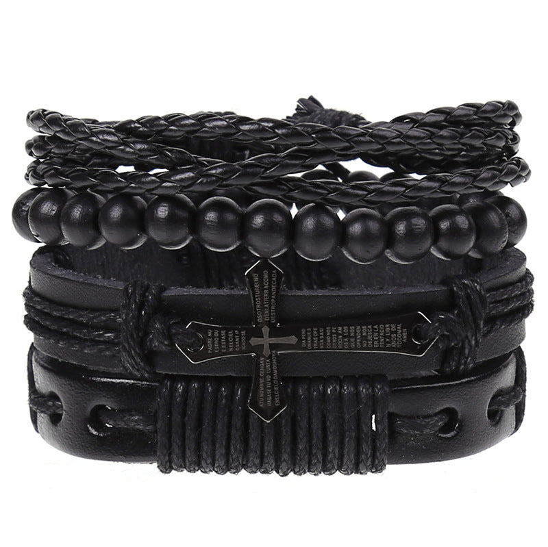 Combination Suit Leather Wrist String Popular Bracelets