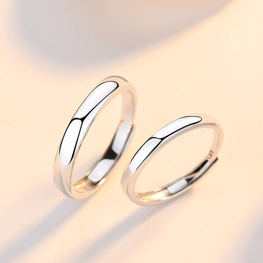 Sterling Sier Korean Style Simple Jane Rings