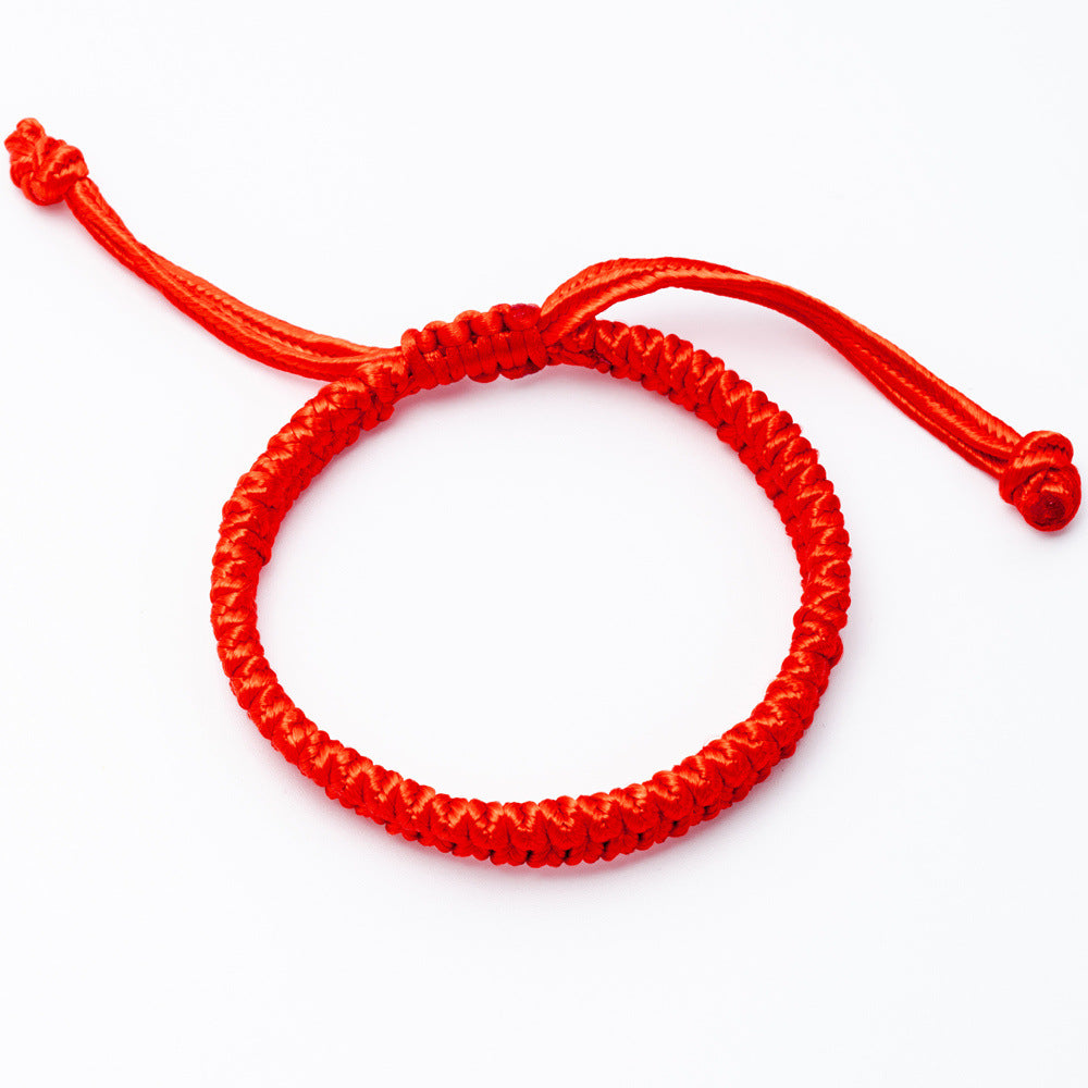 Hand-made Life Peaceful Auspicious Phoenix Tail Knot Red Rope Dragon Bracelets