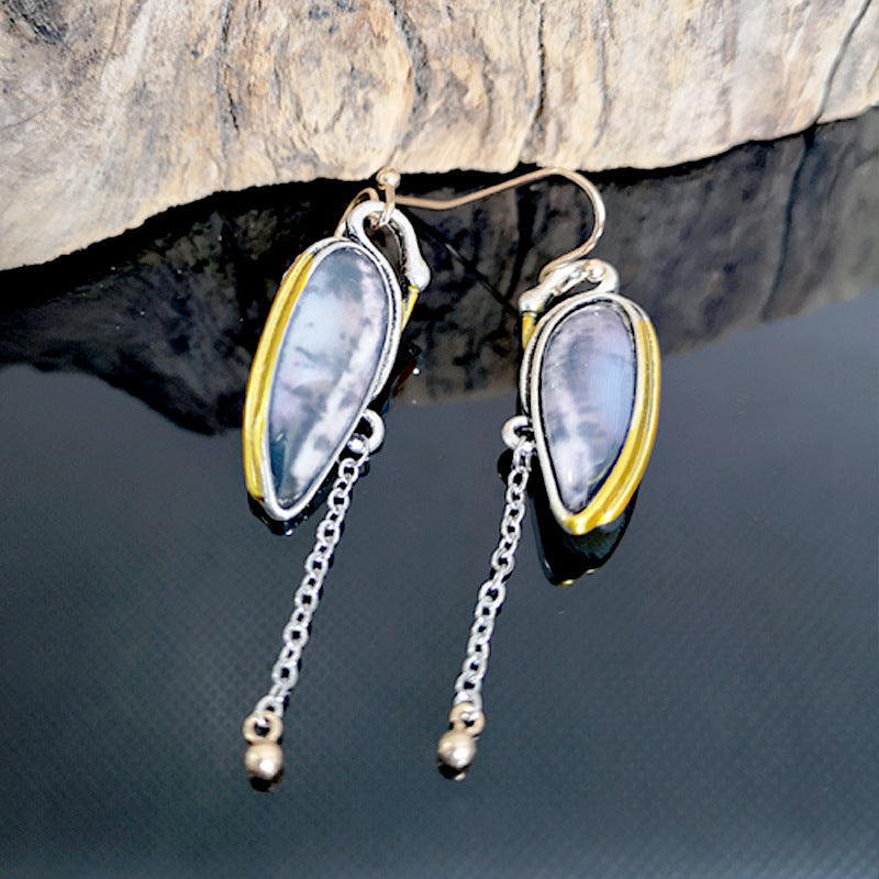 Paris Fashionable Elegant Ross Little Swan Luxury Ancient Sier-plated Gold Earrings