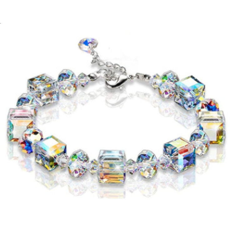 Female Square Crystal Chain Exquisite Luxury Bracelets