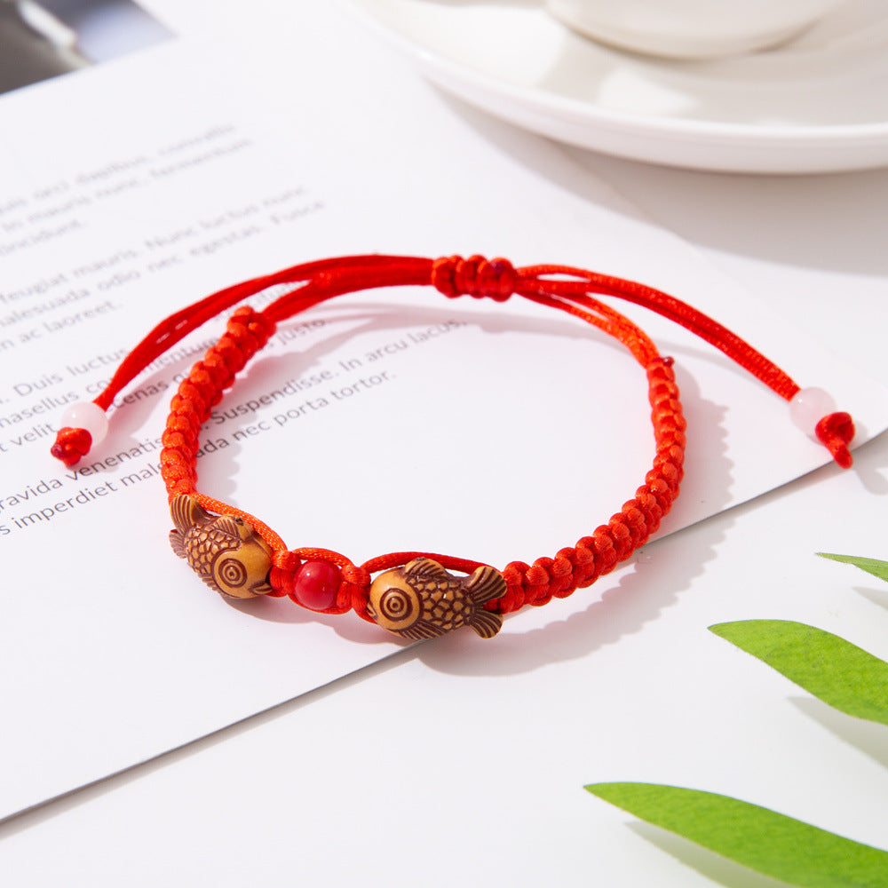 Pisces Red Rope Dragon Boat Festival Colorful Small Bracelet