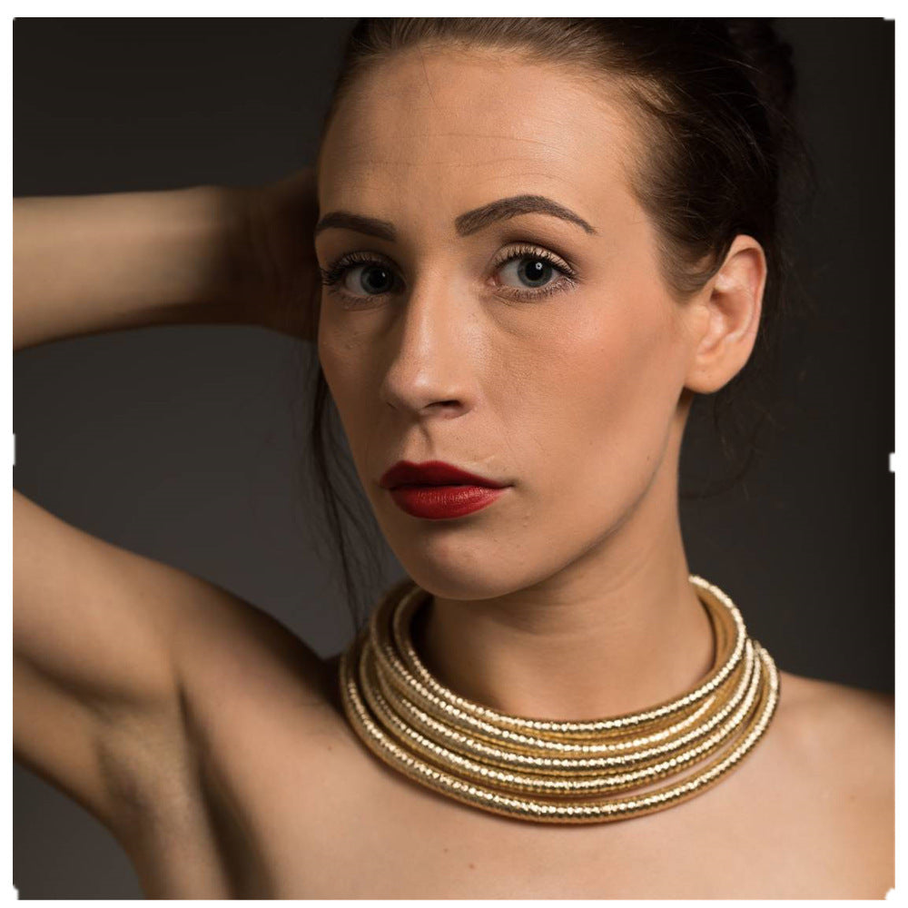 Women's Exaggerated Woven For Clavicle Chain Necklaces