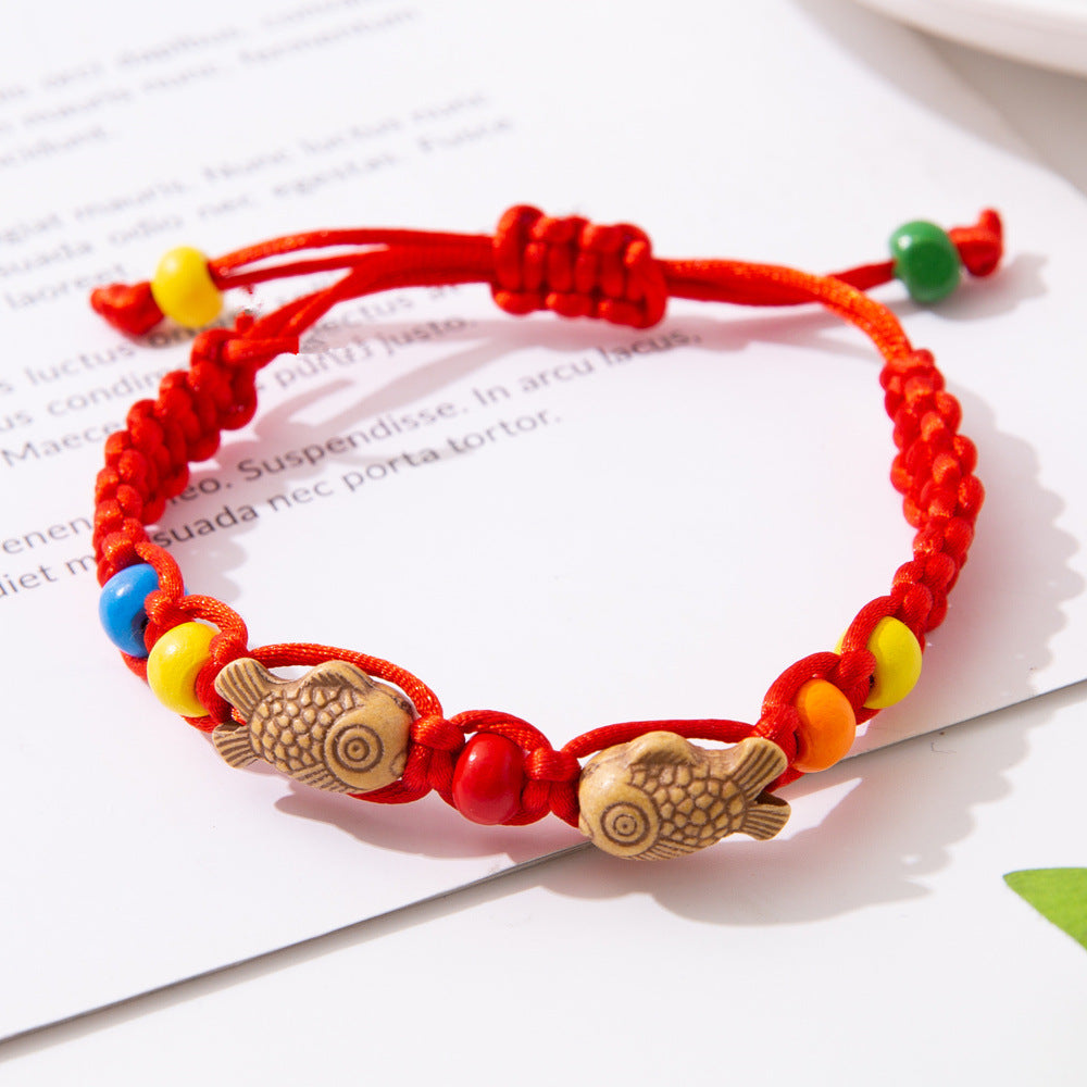 Pisces Red Rope Dragon Boat Festival Colorful Small Bracelet