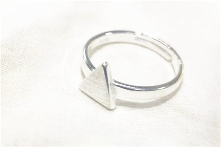 Fashion Geometry Pattern Square Round Smooth Opening Male Rings
