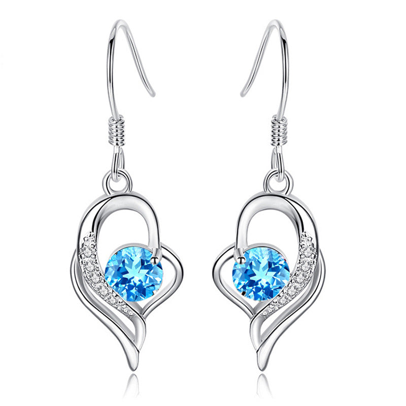 Women's Sterling Sier Long Elegant Trendy High-grade Earrings