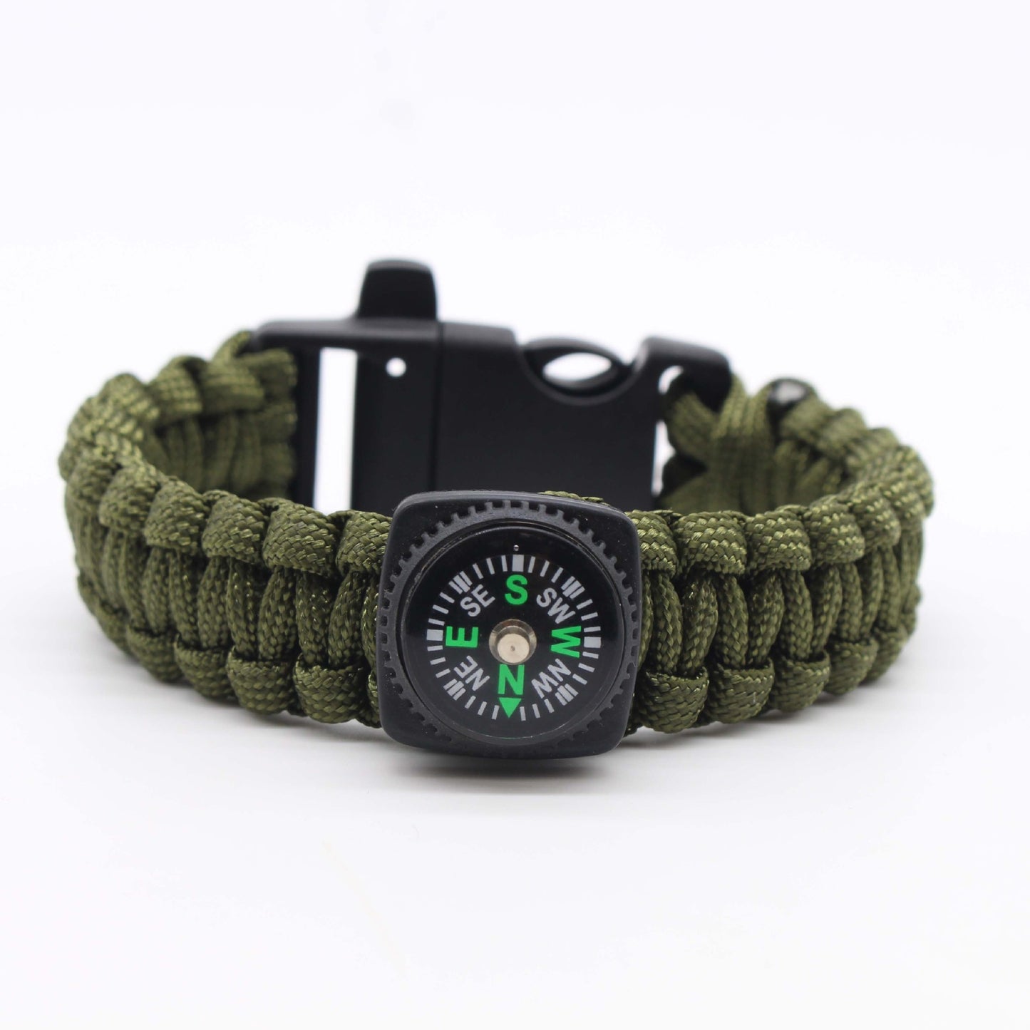 Whistle Compass Survival Outdoor Braided Rope Bracelets