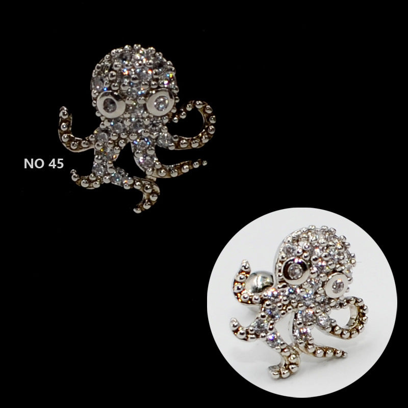 Multi Personalized Zircon Fashion Flower Animal Earrings