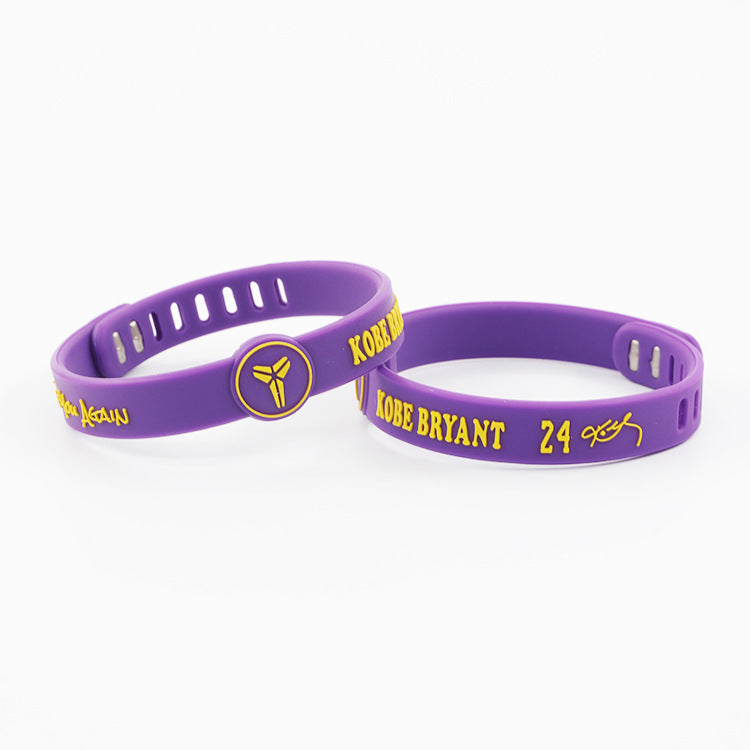 Basketball Adjustable Silicone Rubber Owen Harden Curry James Fans Sports Bracelet