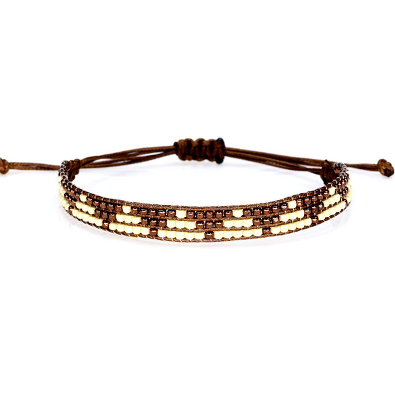 Bohemian Bead Woven Handmade Wax Rope Bracelets