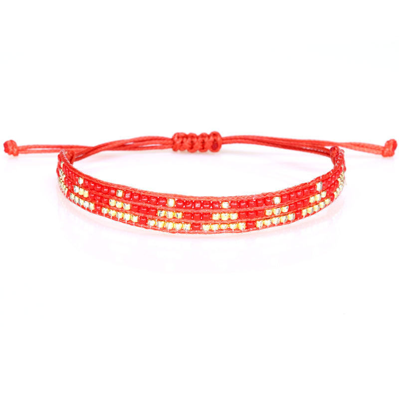 Bohemian Bead Woven Handmade Wax Rope Bracelets