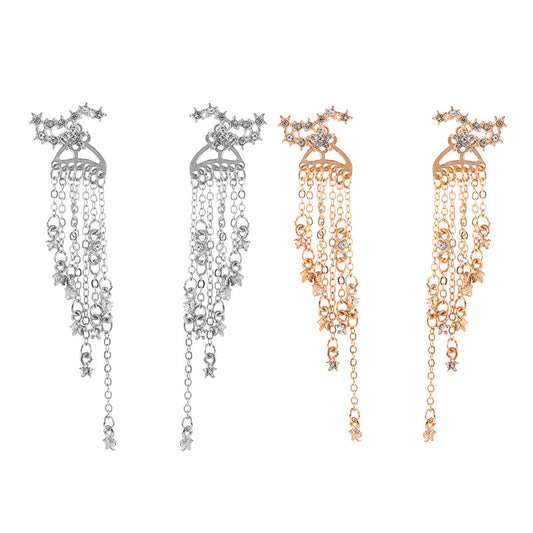 Women's Long Fashion Ornament Shining Tassel For Earrings