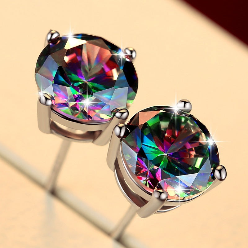 Women's & Men's Square Round Colorful Fashion Creative Style Rings