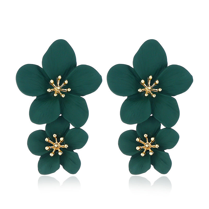 Unique Women's Fresh Flower Bohemian Long Earrings