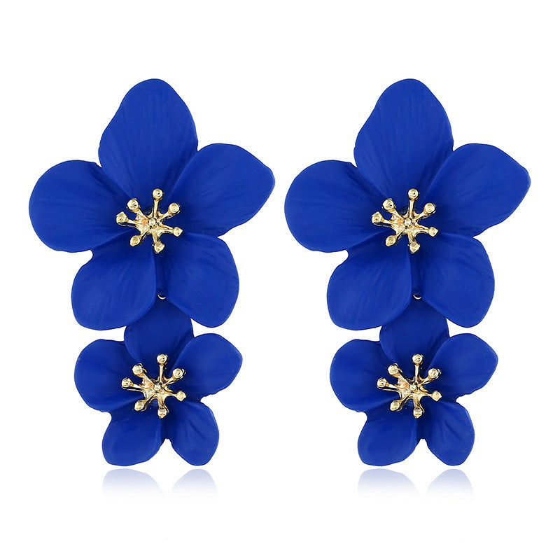 Unique Women's Fresh Flower Bohemian Long Earrings