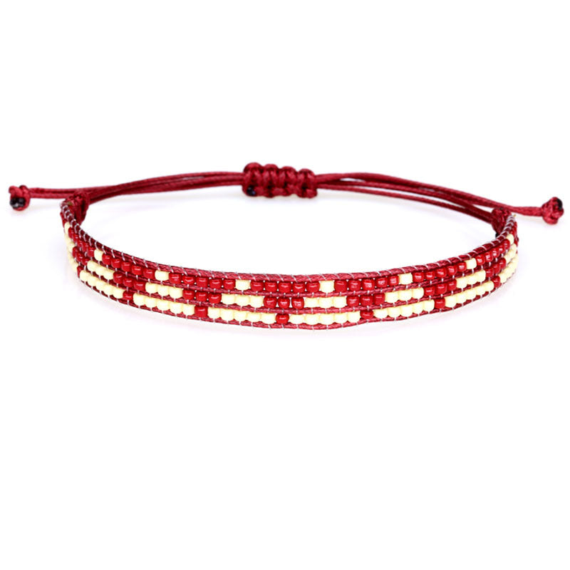 Bohemian Bead Woven Handmade Wax Rope Bracelets