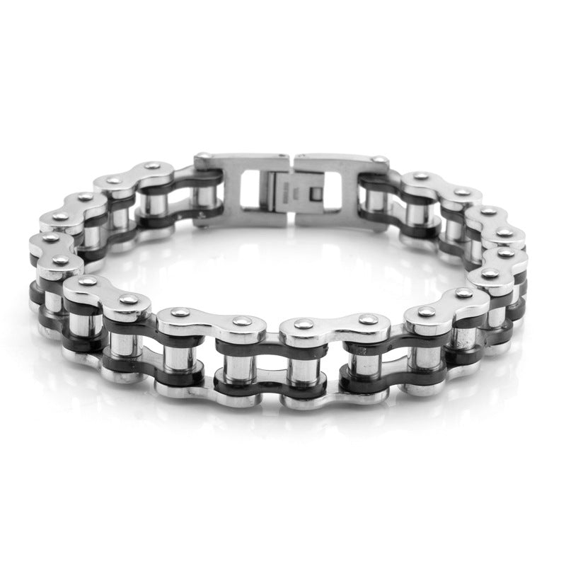 Women's & Men's Punk Trendy Rock Motorcycle Chain Stainless Bracelets