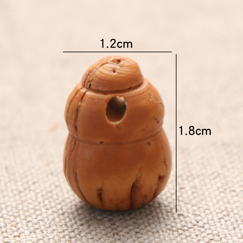 Peach Pit Carved Flower Gourd Cabbage Life Rich Braided Bracelet