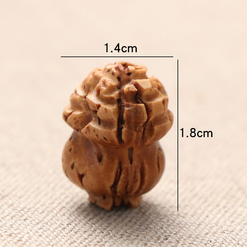 Peach Pit Carved Flower Gourd Cabbage Life Rich Braided Bracelet