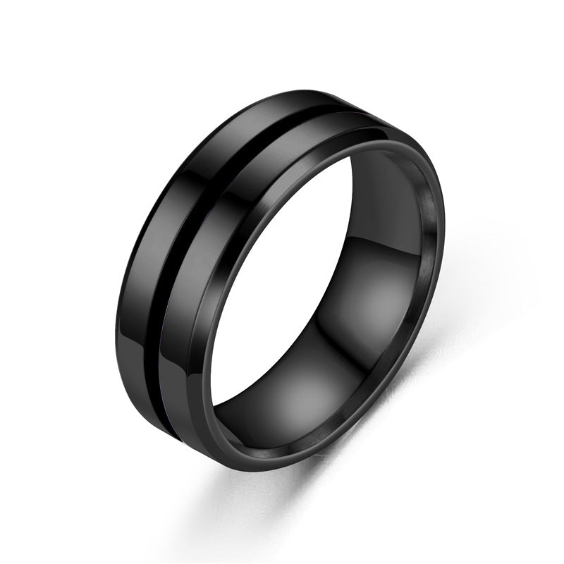 Men's Accessories Stainless Steel Fashion Jewelry Red Rings