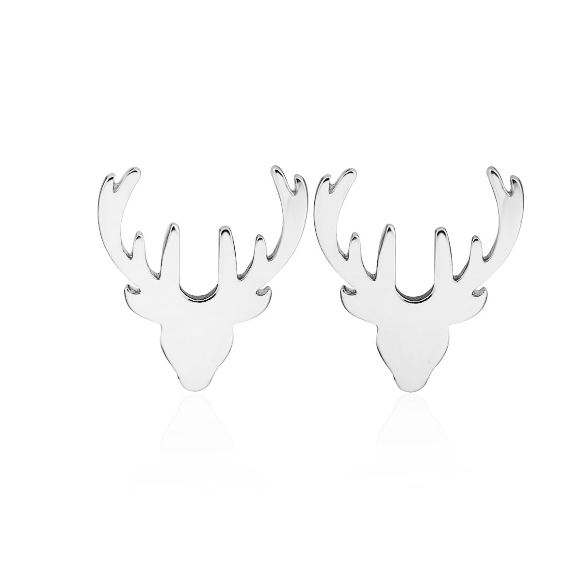Fashion Simple Stainless Steel Christmas Tree Earrings